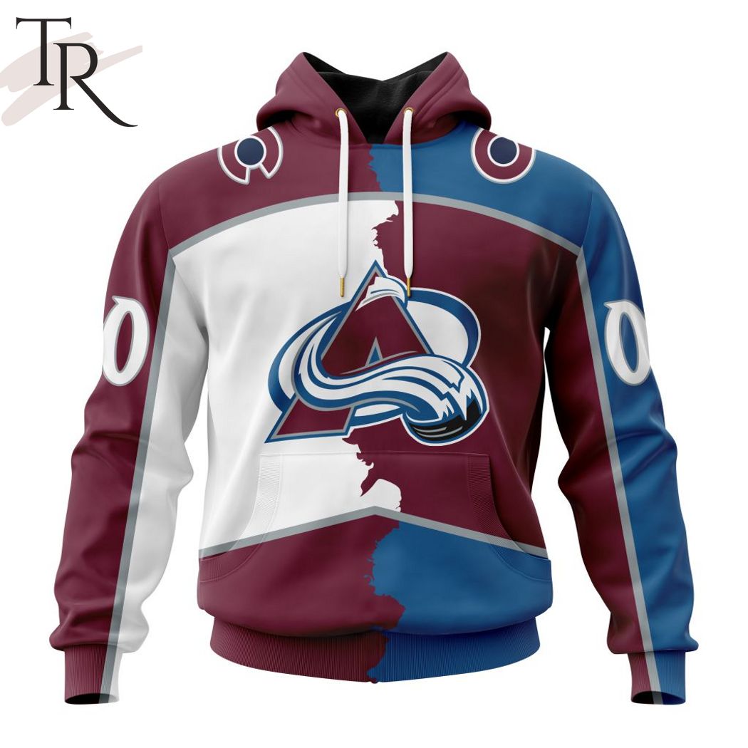New 2025 NHL Colorado Avalanche Personalize 2023 Home Mix Away Custom Hoodie