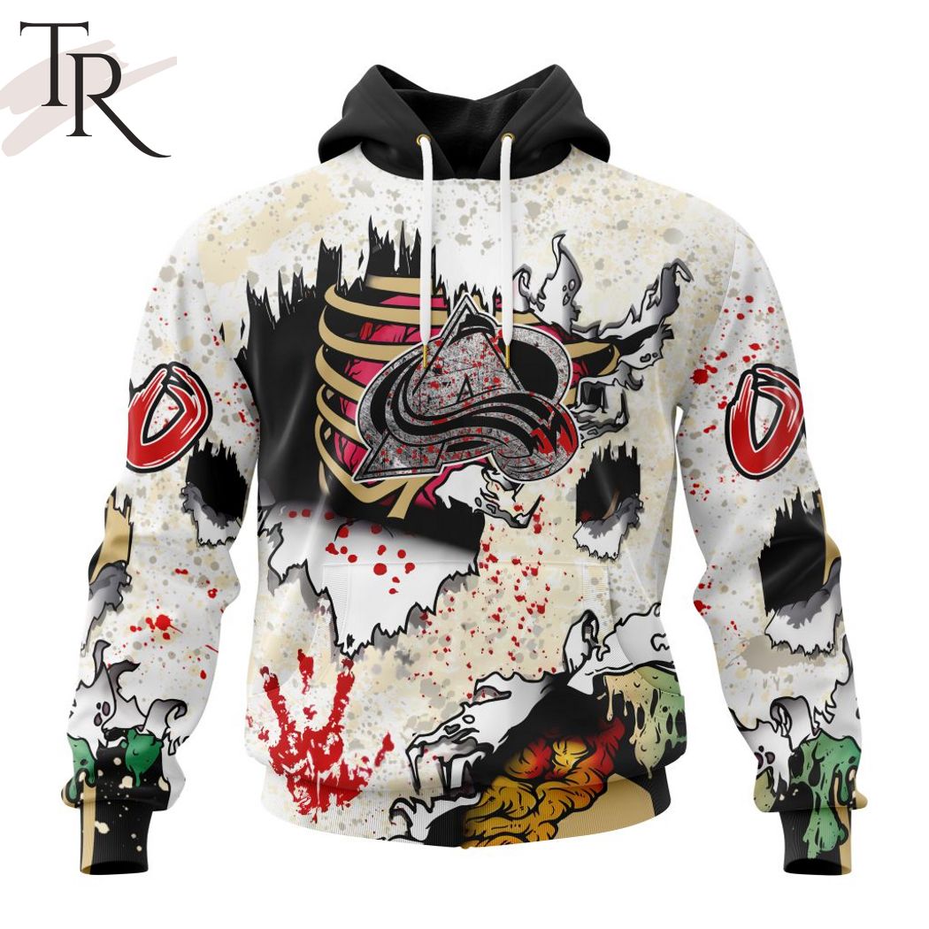 New 2025 NHL Colorado Avalanche Special Zombie Style For Halloween Custom Hoodie