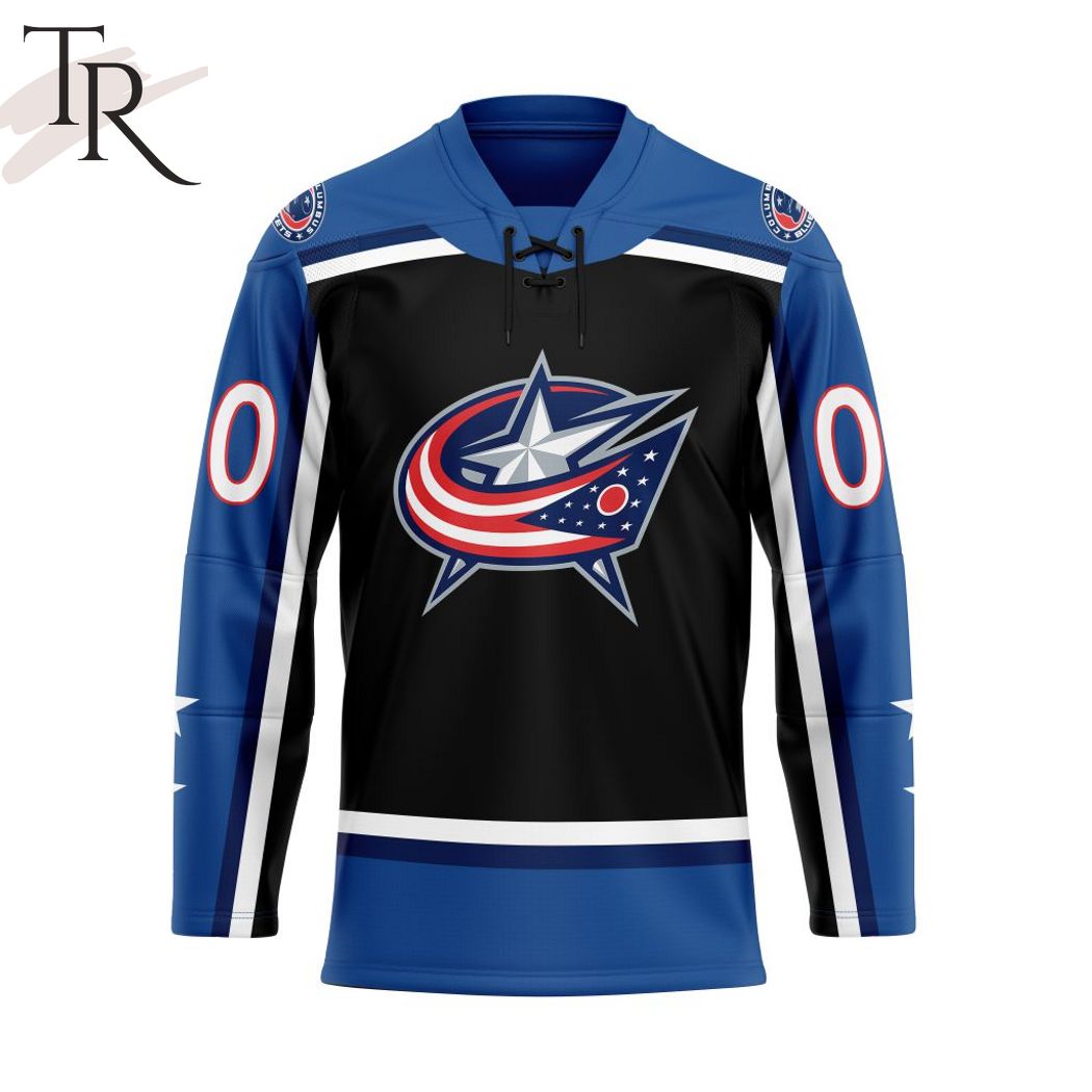 New 2025 NHL Columbus Blue Jackets Personalized Reverse Retro Custom Hockey Jersey Fan Gift - All Over Printed