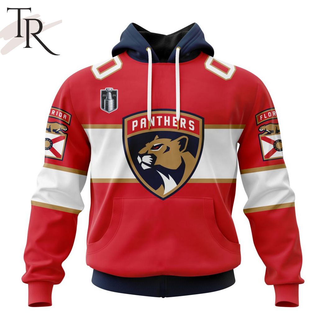 New 2025 NHL Florida Panthers 2024 Stanley Cup Final Home Kits Custom Hoodie
