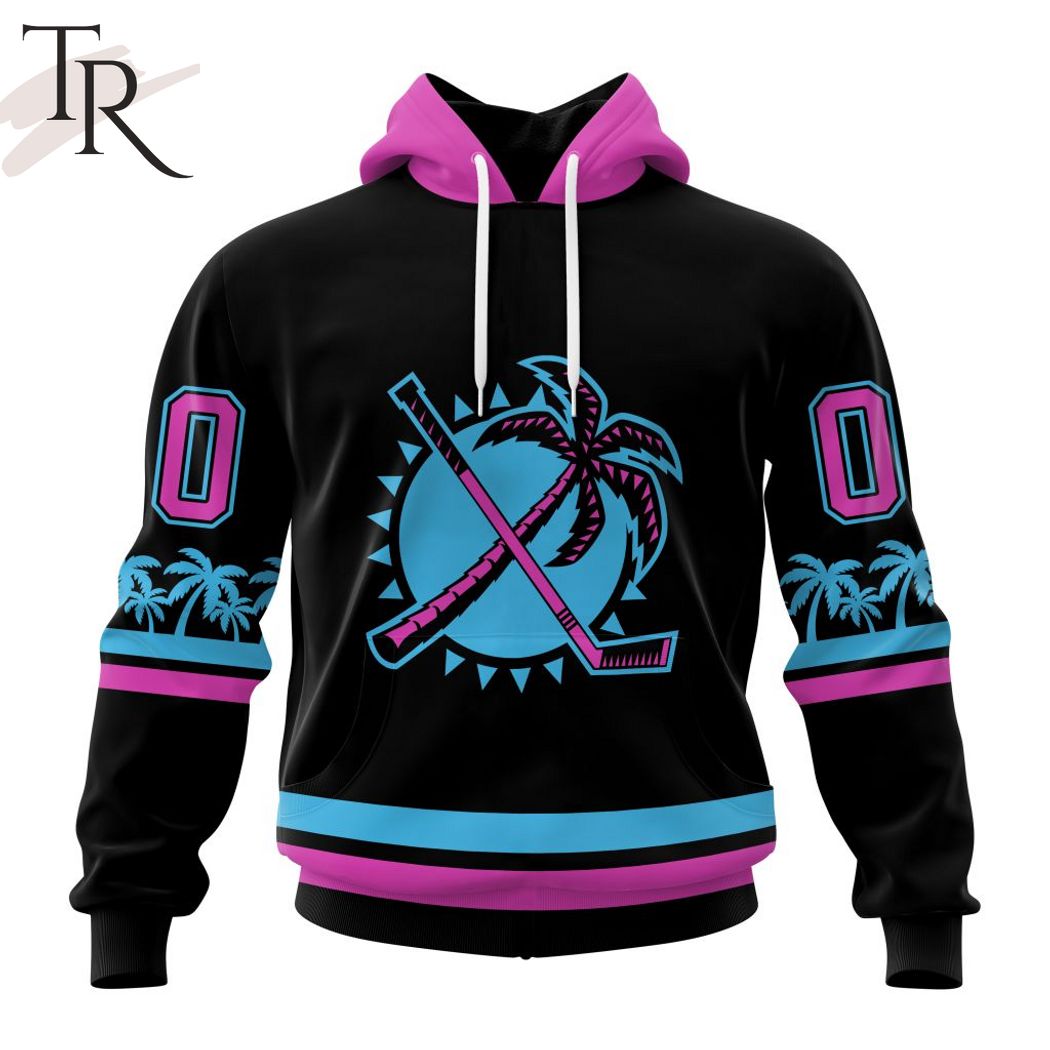 New 2025 NHL Florida Panthers Special Blackout Design Custom Hoodie