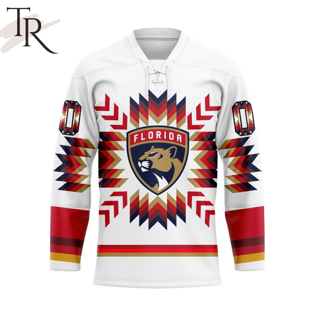New 2025 NHL Florida Panthers Special Design With Native Pattern Custom Hockey Jersey Fan Gift - All Over Printed