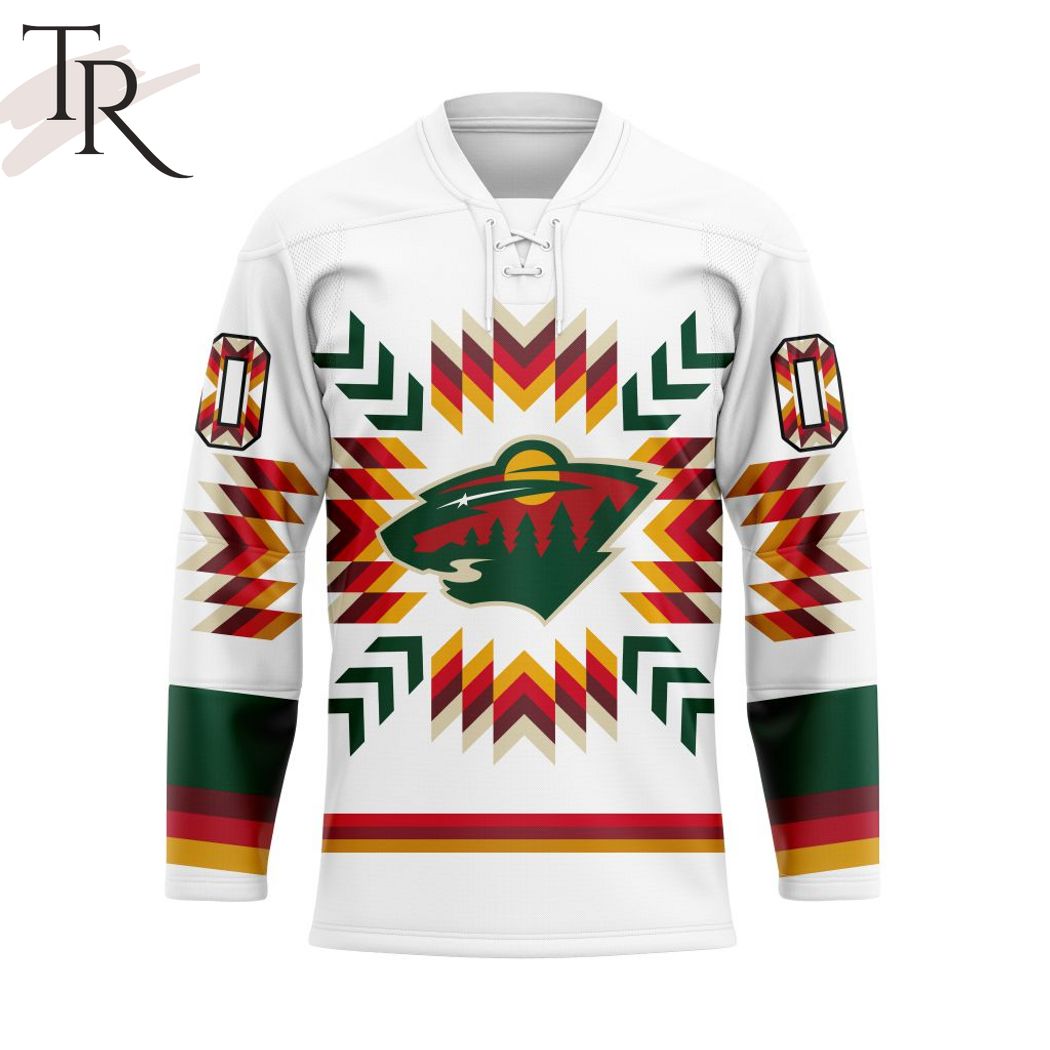 New 2025 NHL Minnesota Wild Special Design With Native Pattern Custom Hockey Jersey Fan Gift - All Over Printed