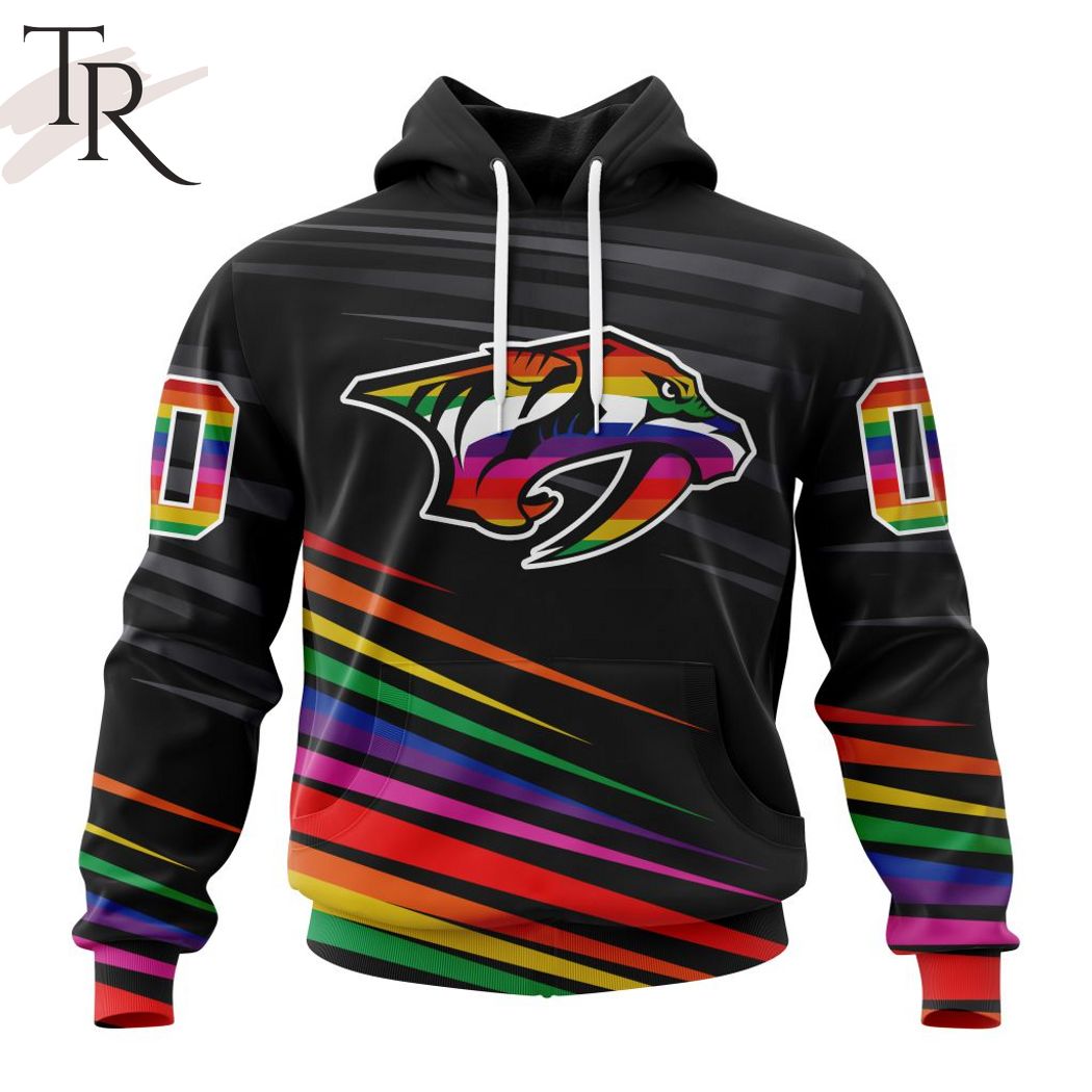 New 2025 NHL Nashville Predators Special Pride Design Hockey Is For Everyone Custom Hoodie