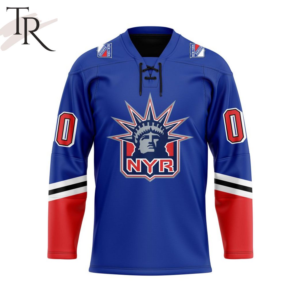 New 2025 NHL New 2025 York Rangers Personalized Reverse Retro Custom Hockey Jersey Fan Gift - All Over Printed