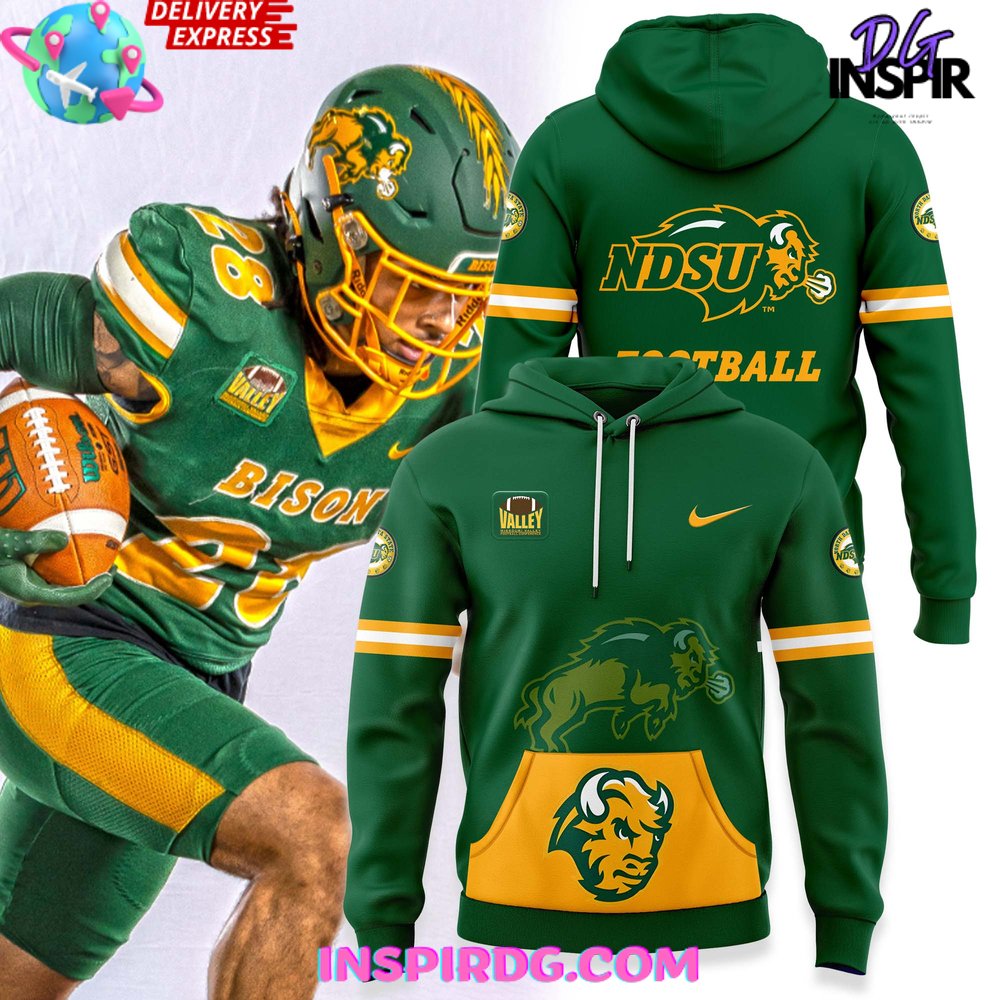 New 2025 North Dakota State Bison Uniform 2024-25 Custom Hoodie