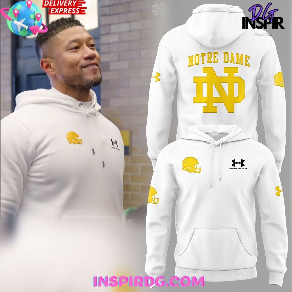 New 2025 Notre Dame Fighting Irish Coach Marcus Freeman Special Custom Hoodie