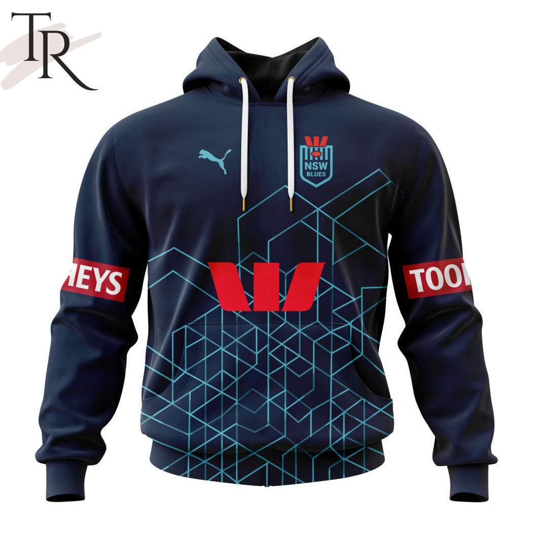 New 2025 NSW Blues State Of Origin Personalized 2024 Training Kits Custom Hoodie