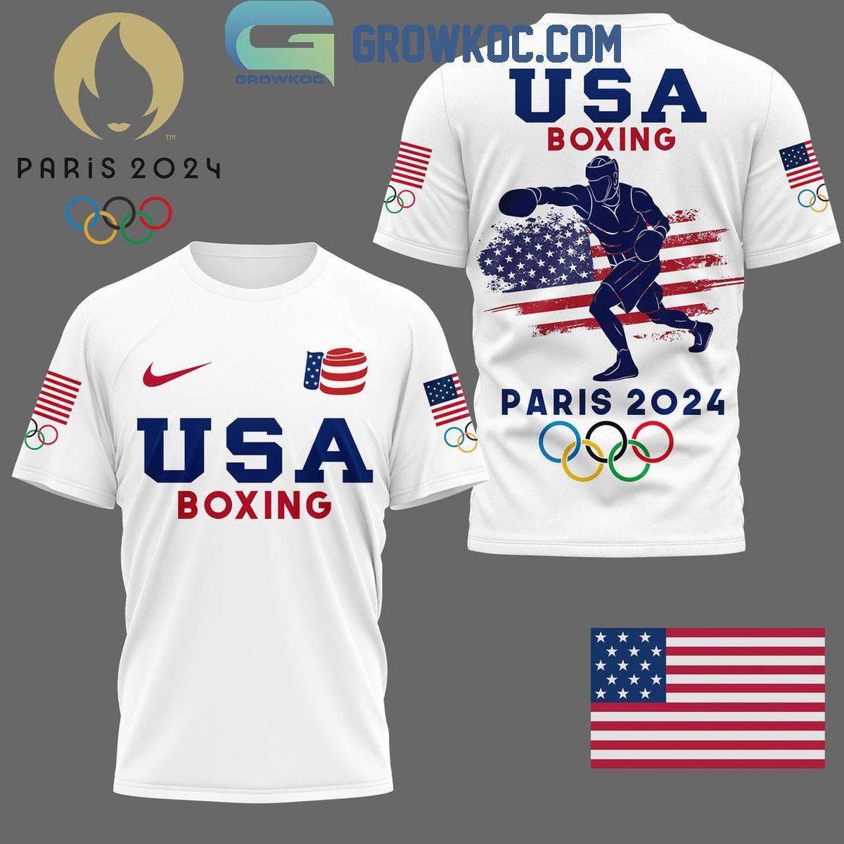 New 2025 Olympic Paris 2024 Team USA Boxing Custom Hoodie T Shirt