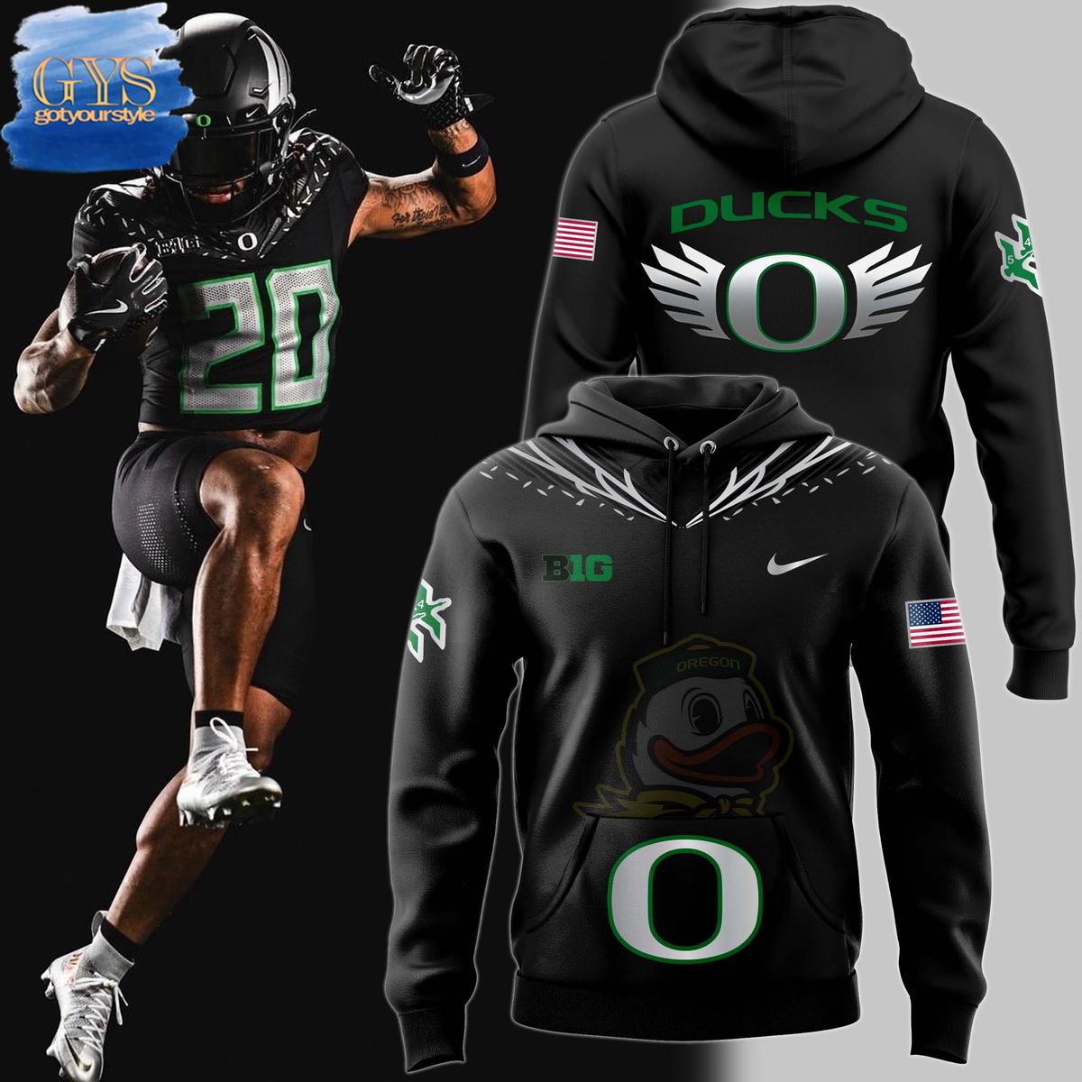 New 2025 Oregon Ducks Disrupt The Darkness Custom Hoodie