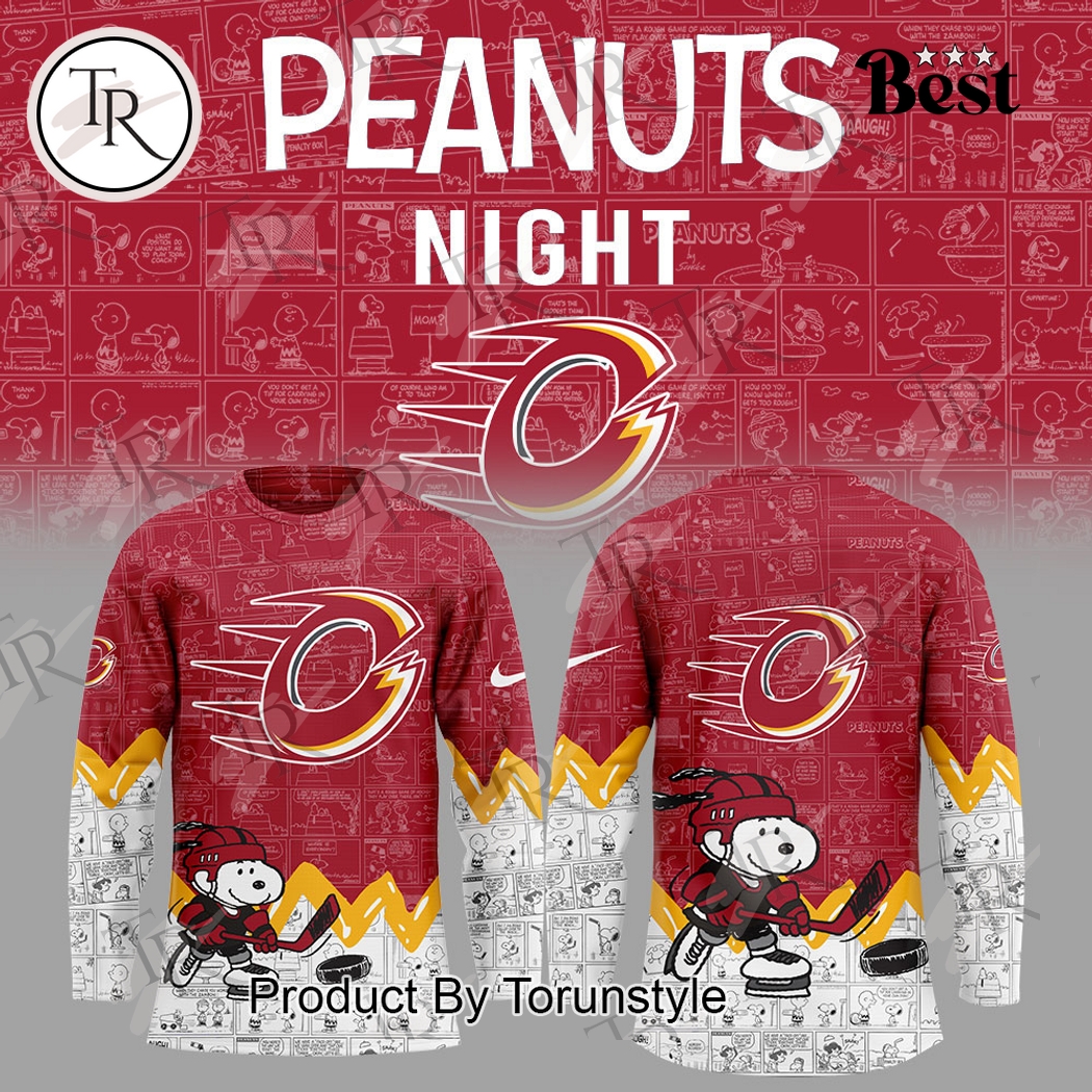 New 2025 Ottawa Charge Peanuts Night 75th Anniversary Custom Hockey Jersey Fan Gift - All Over Printed