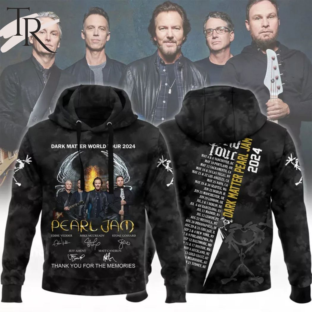 New 2025 Pearl Jam Dark Matter World Tour 2024 Custom Hoodie