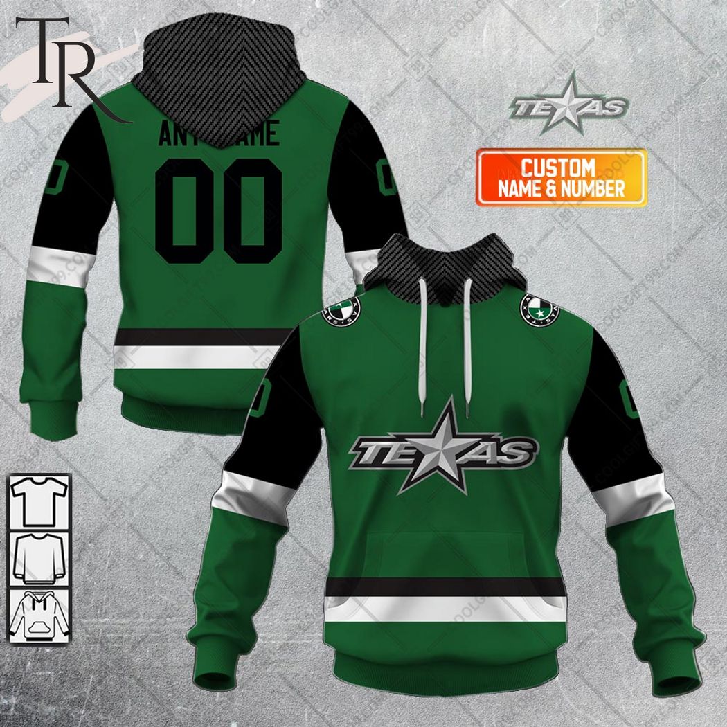 New 2025 Personalized AHL Texas Stars Color Jersey Style Custom Hoodie
