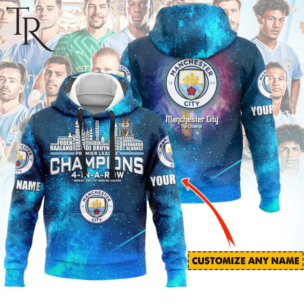 New 2025 Personalized Champions Premier League 2023-24 Manchester City The Citizens Custom Hoodie
