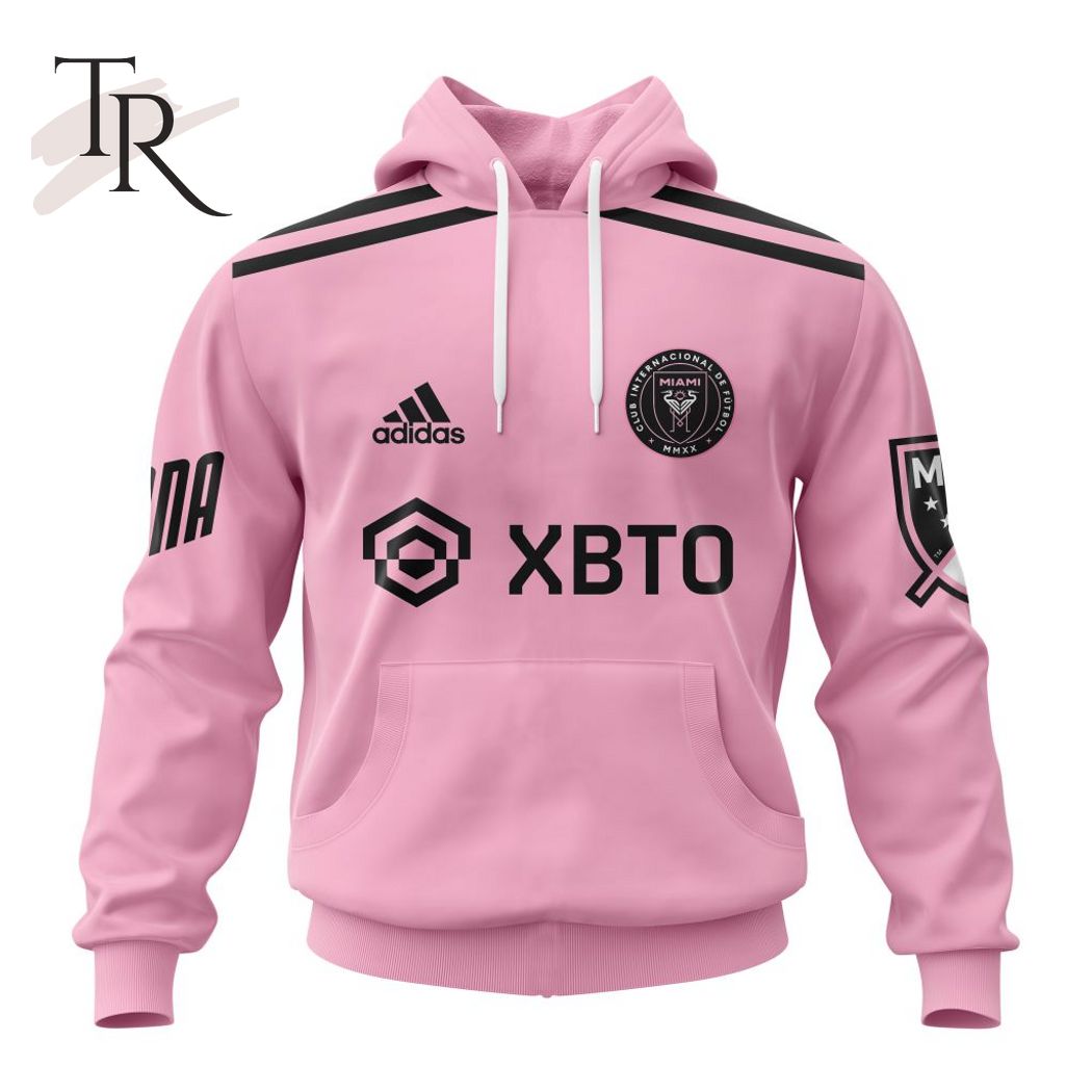 New 2025 Personalized Inter Miami CF Pink 2023 Custom Hoodie
