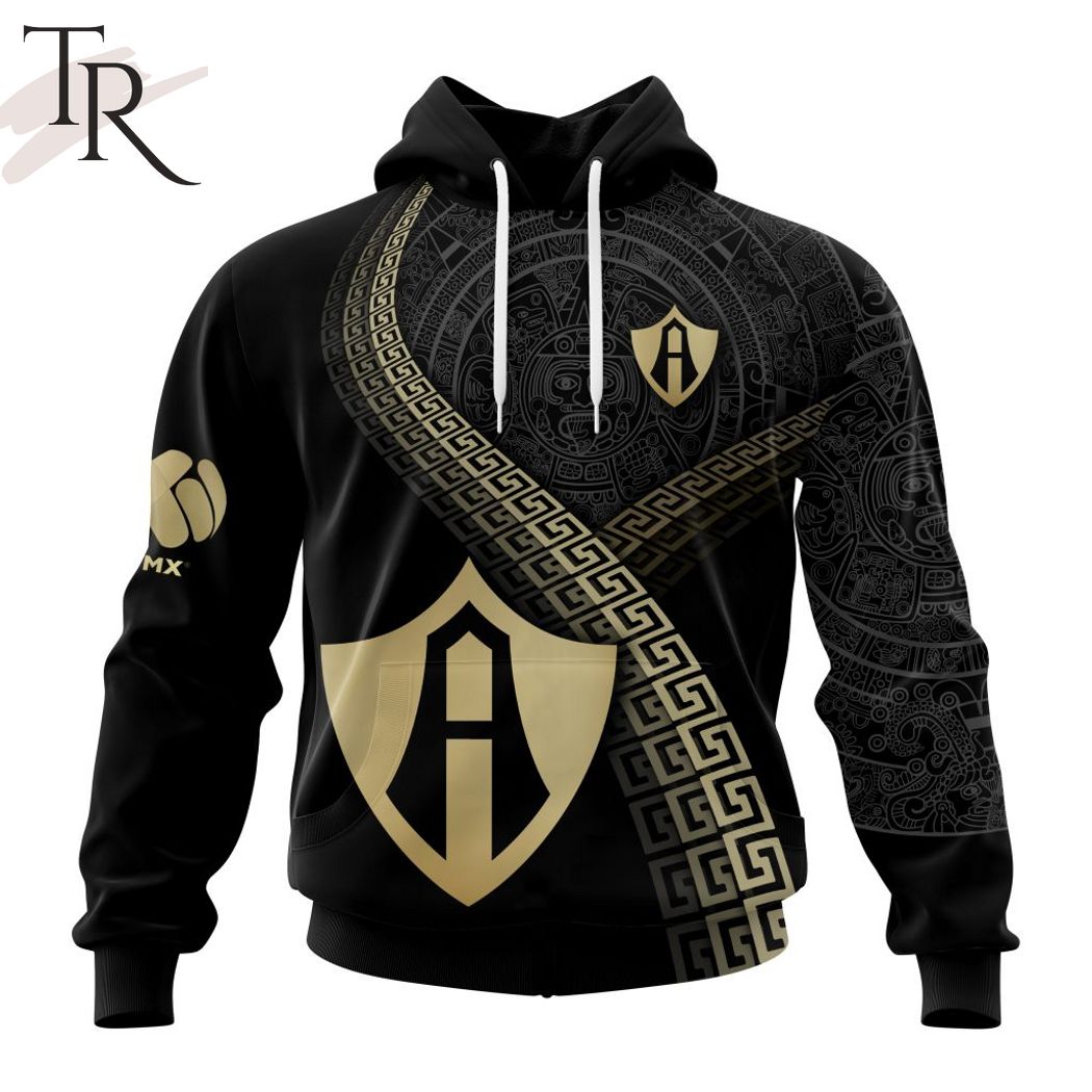 New 2025 Personalized LIGA MX Atlas F.C Special Black And Gold Design Custom Hoodie
