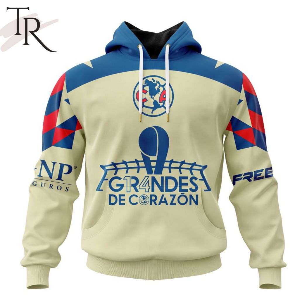 New 2025 Personalized LIGA MX Club America Grandes De Corazon Campeon Custom Hoodie