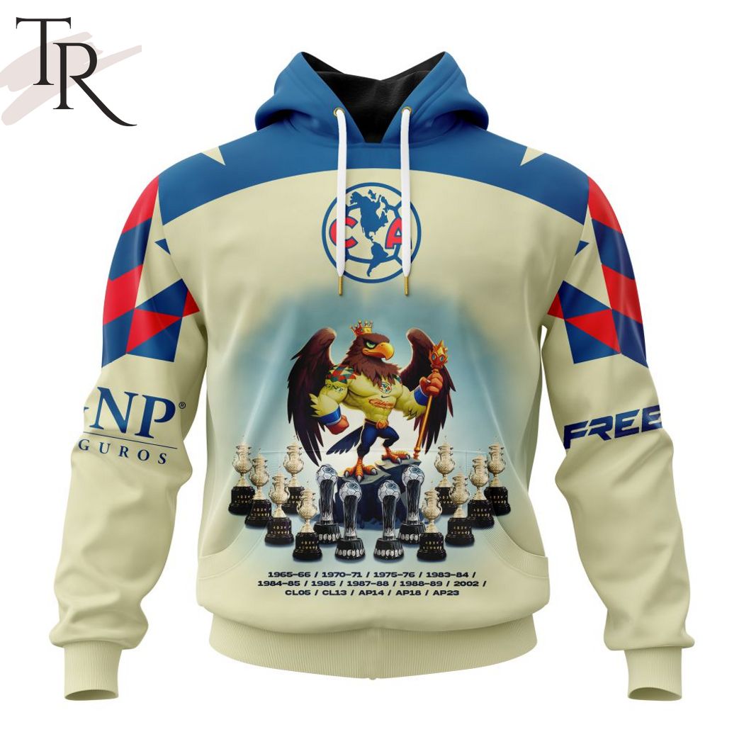 New 2025 Personalized LIGA MX Club America History Campeon And Mascot Design Custom Hoodie