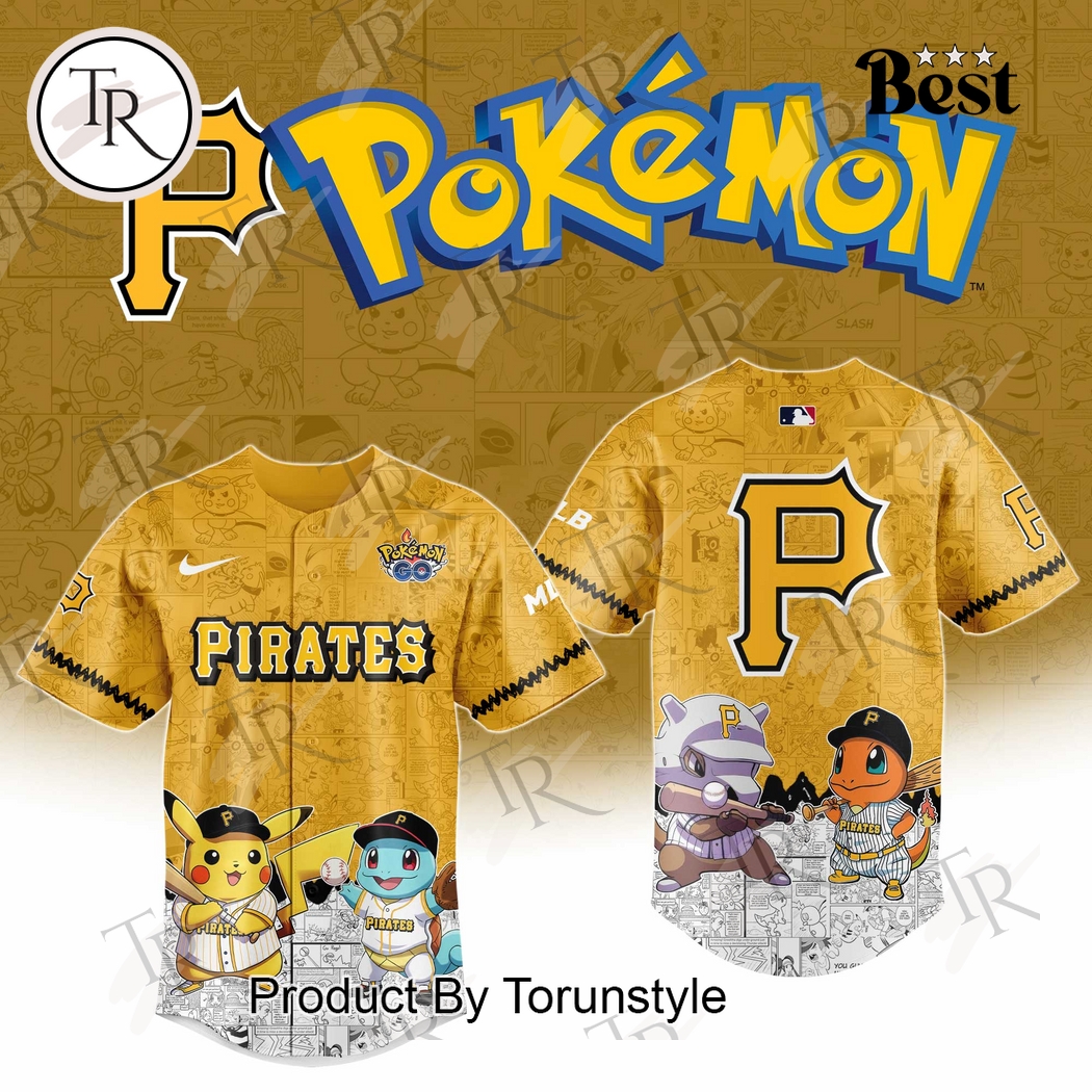 New 2025 Pittsburgh Pirates Pokemon Go Special Baseball Custom Jersey Fan Gift