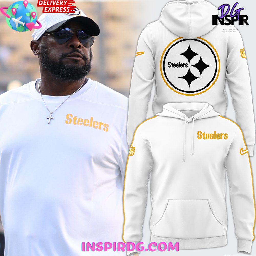 New 2025 Pittsburgh Steelers 2024 White Out Custom Hoodie