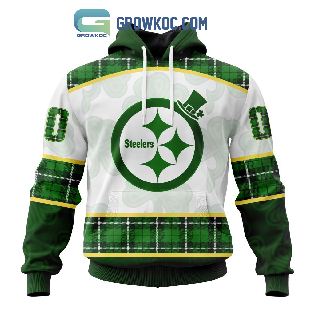 New 2025 Pittsburgh Steelers St. Patrick Day Personalized Custom Hoodie Shirts