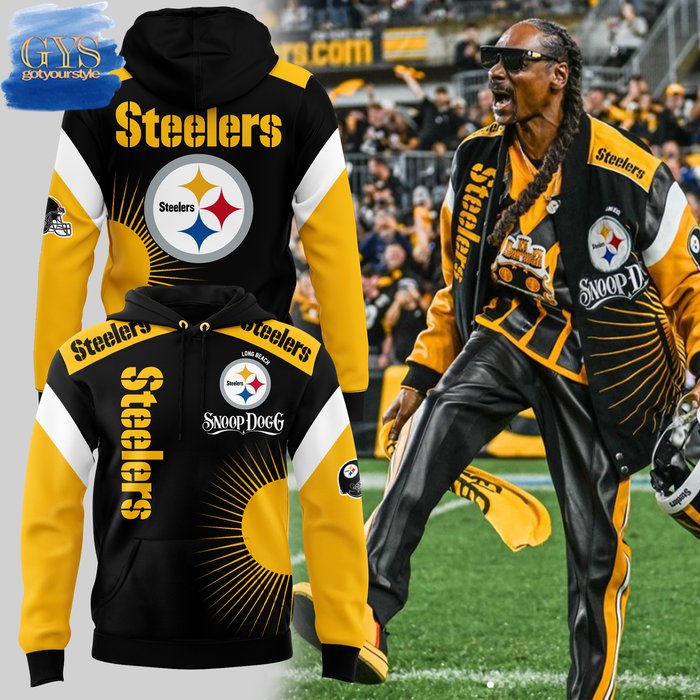 New 2025 Pittsburgh Steelers x Snoop Dogg Long Beach Custom Hoodie