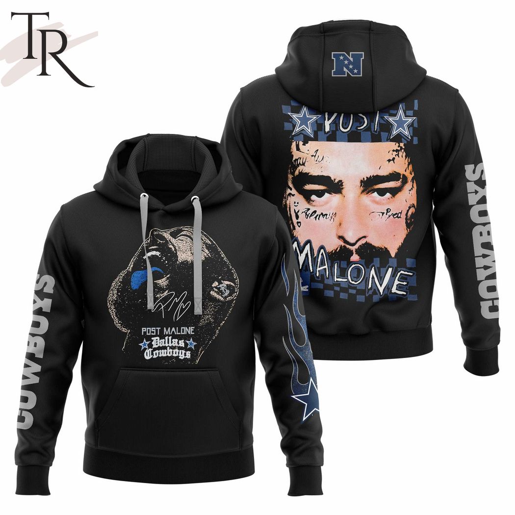 New 2025 Post Malone x Dallas Cowboys 3D Unisex Custom Hoodie