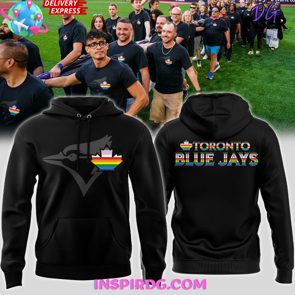 New 2025 Pride Night Toronto Blue Jays Black Custom Hoodie Set