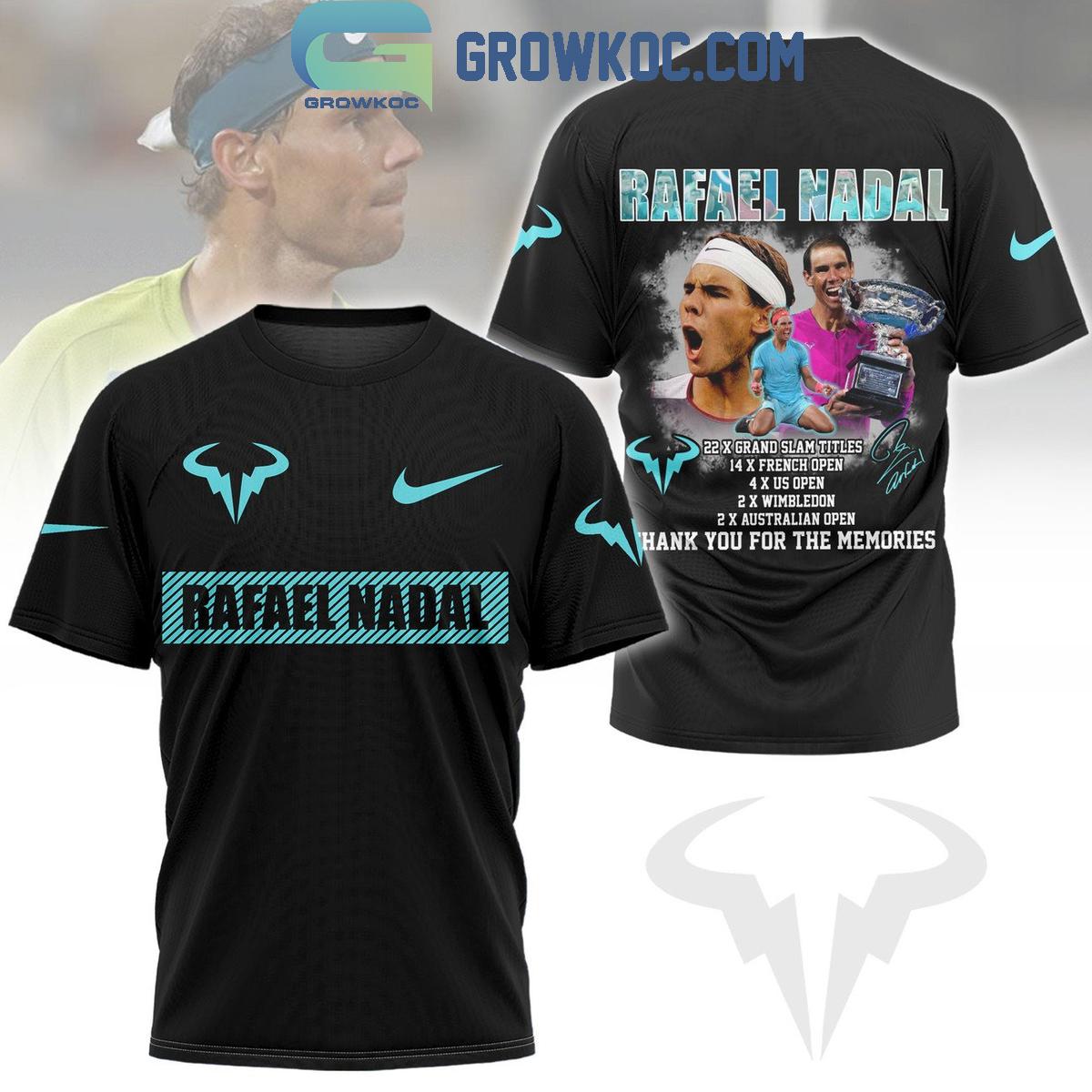 New 2025 Rafael Nadal Grand Slam Champions French Open Us Open Goodbye Custom Hoodie T-Shirt