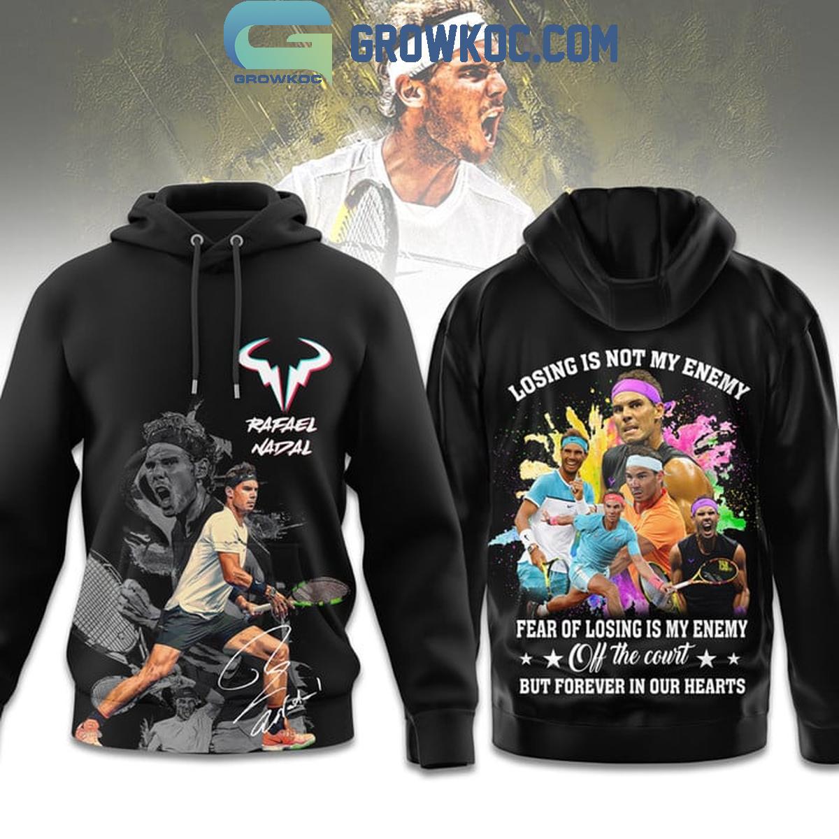 New 2025 Rafael Nadal Is Off The Court But Forever In Our Hearts Custom Hoodie T-Shirt