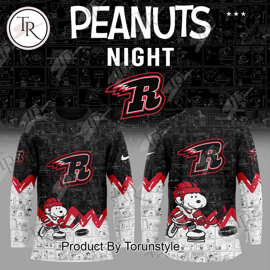 New 2025 Rapid City Rush Peanuts Night 75th Anniversary Custom Hockey Jersey Fan Gift - All Over Printed