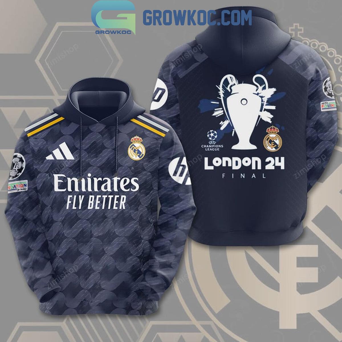 New 2025 Real Madrid Champions League Final London 2024 Custom Hoodie Shirts