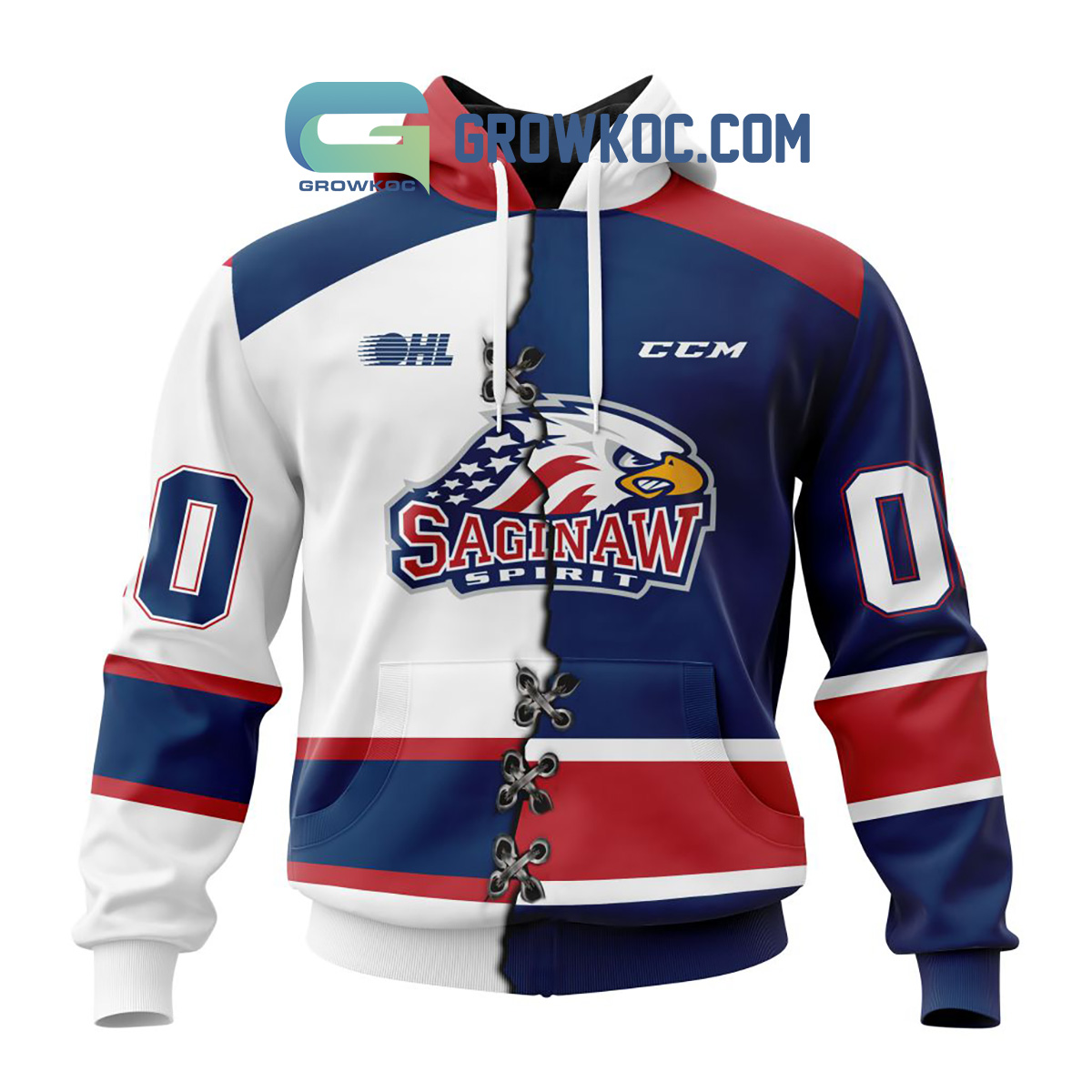 New 2025 Saginaw Spirit Mix Home And Away Jersey Personalized Custom Hoodie Shirt
