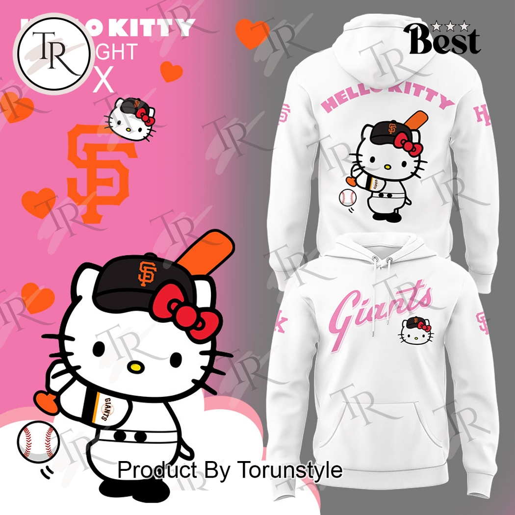 New 2025 San Francisco Giants 2025 Hello Kitty Night Custom Hoodie