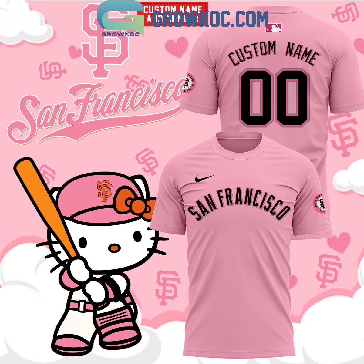 New 2025 San Francisco Giants Hello Kitty 2024 Personalized Custom Hoodie T-Shirt