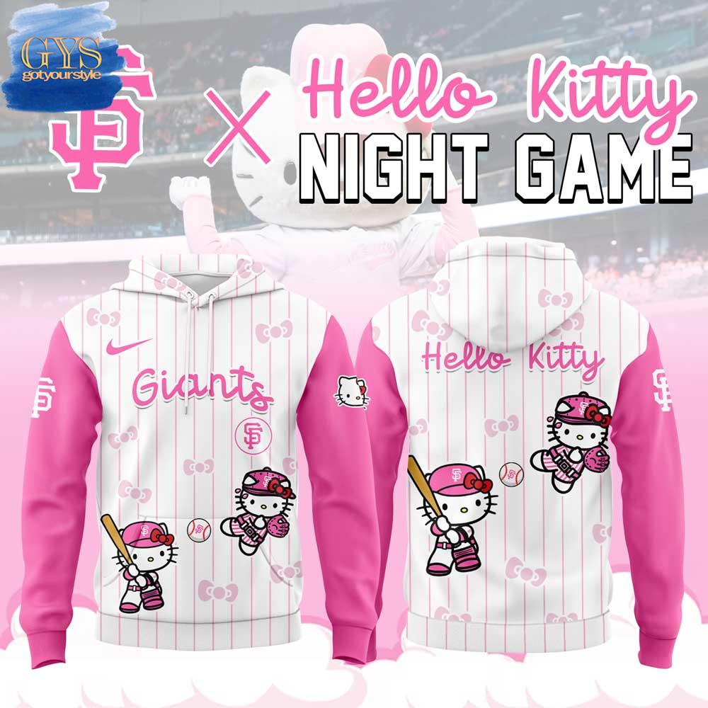 New 2025 San Francisco Giants Hello Kitty Night Game 2025 Custom Hoodie