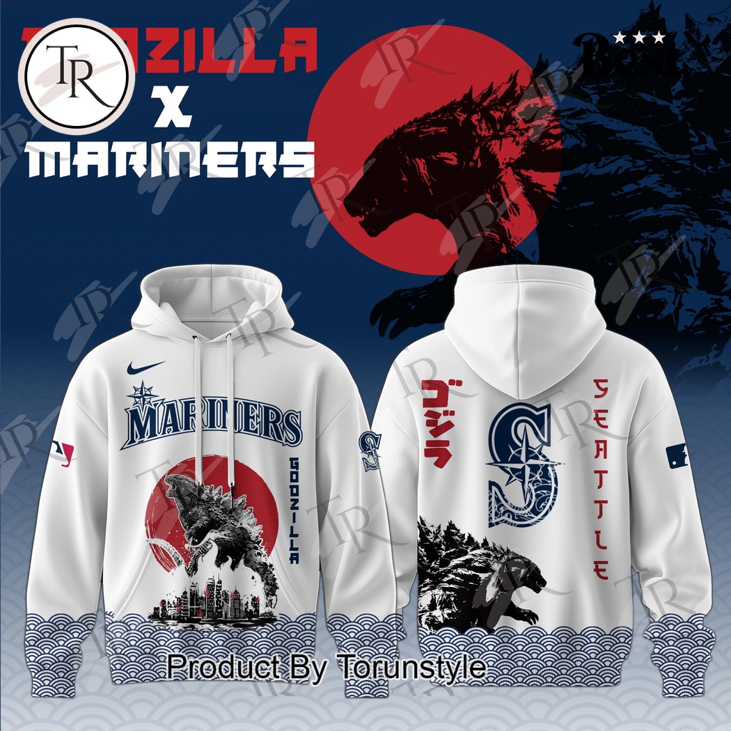New 2025 Seattle Mariners 2025 Godzilla Custom Hoodie