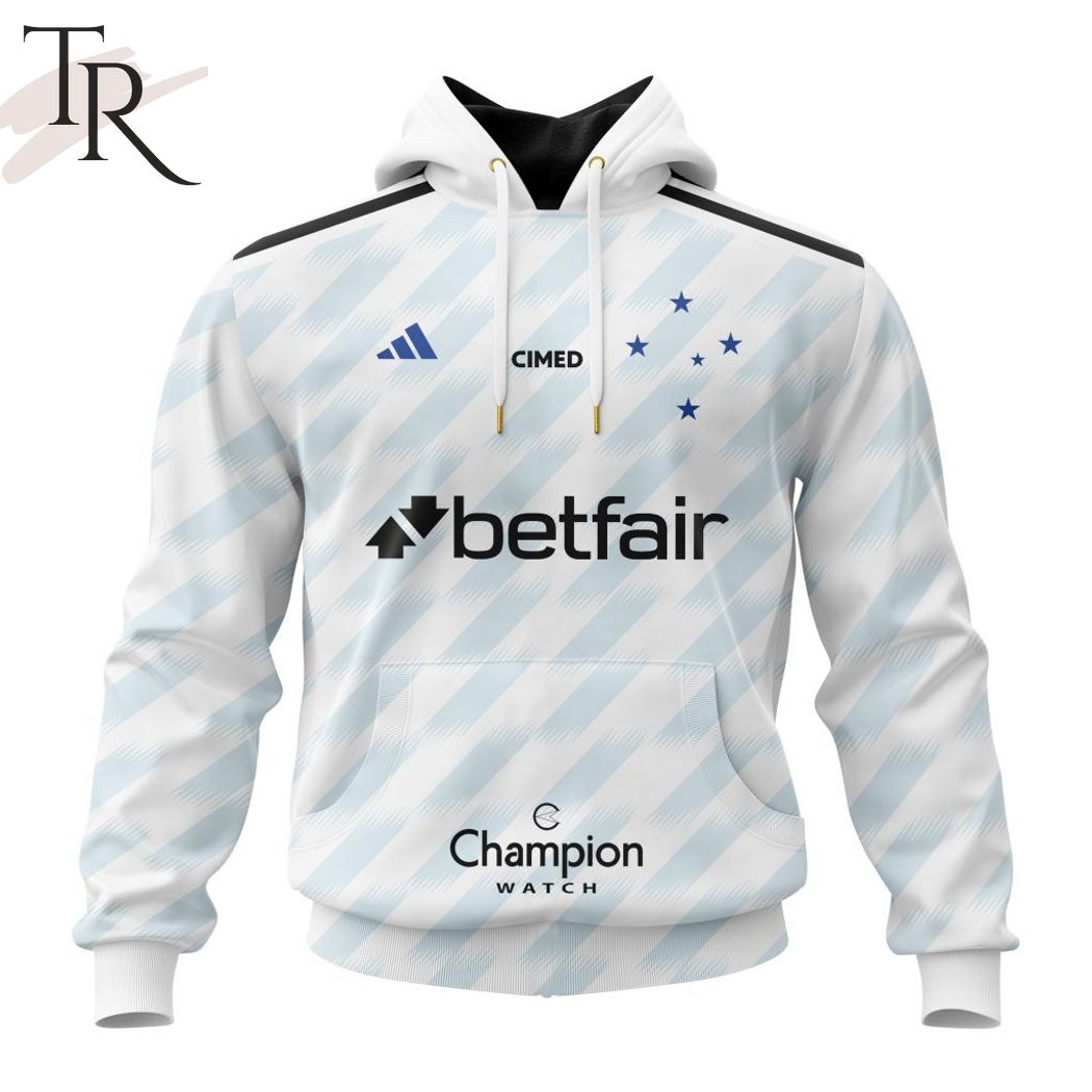 New 2025 Serie A Cruzeiro Personalized 2023 Away Kits Custom Hoodie