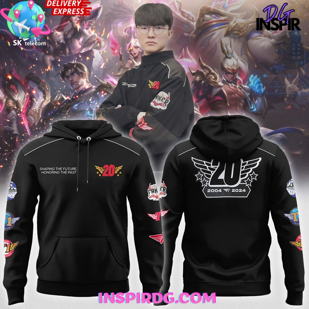 New 2025 SKT T1 Faker 20th Anniversary Special Custom Hoodie