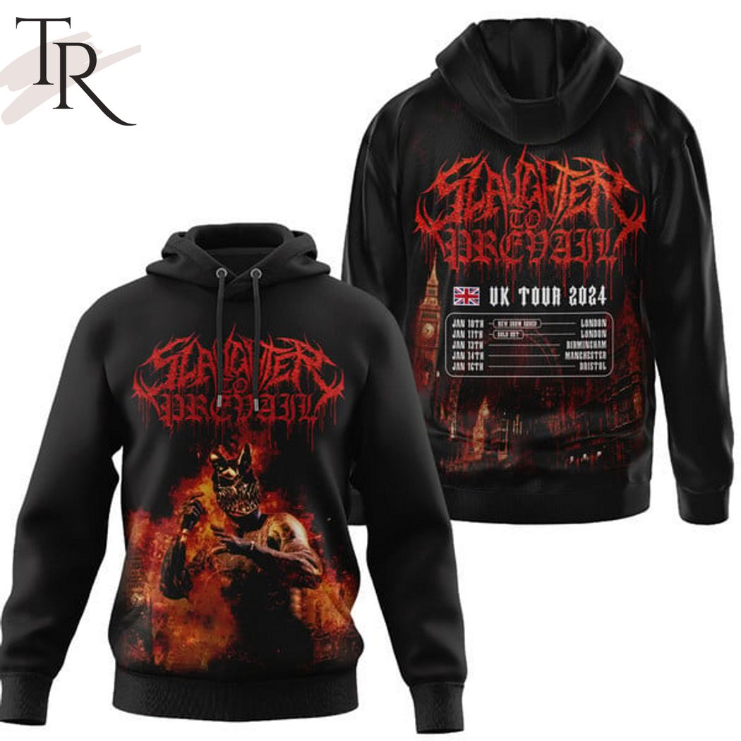 New 2025 Slaughter To Prevail UK Tour 2024 3D Unisex Custom Hoodie