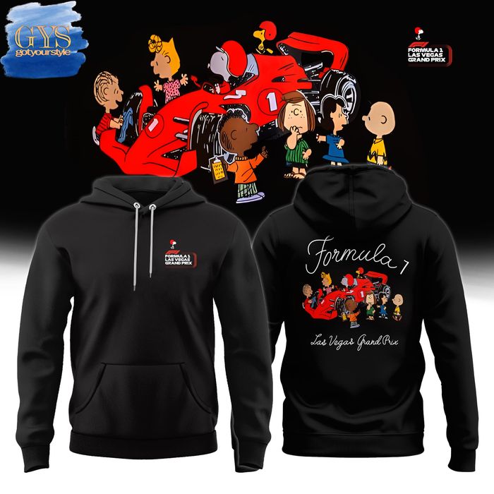 New 2025 Snoopy x F1 Formula Las Vegas Grand Prix Custom Hoodie
