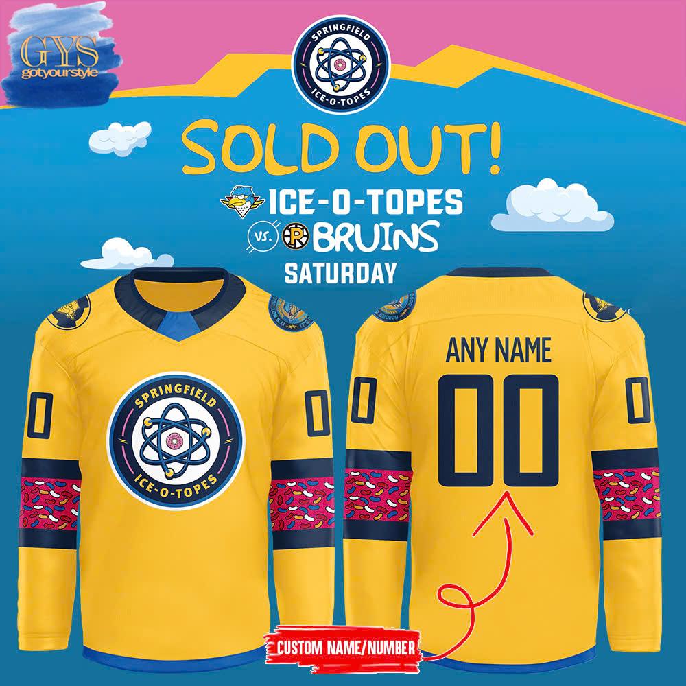New 2025 Springfield Thunderbirds 2025 Ice-O-Topes Custom Hockey Jersey Fan Gift - All Over Printed