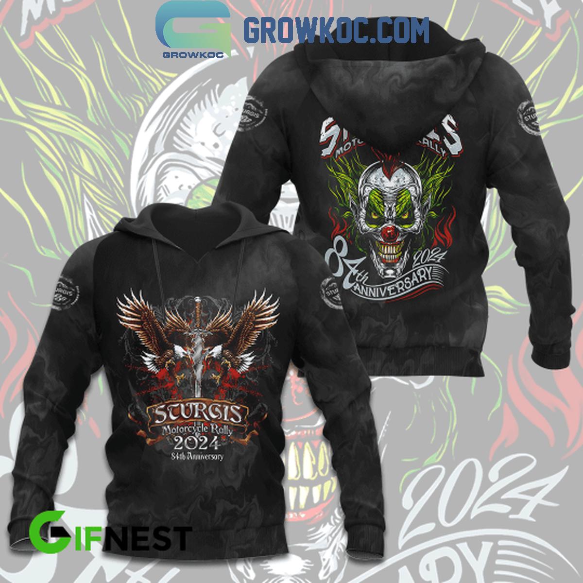 New 2025 Sturgis Motorcycle Rally 84th Anniversary 2024 Custom Hoodie T Shirt