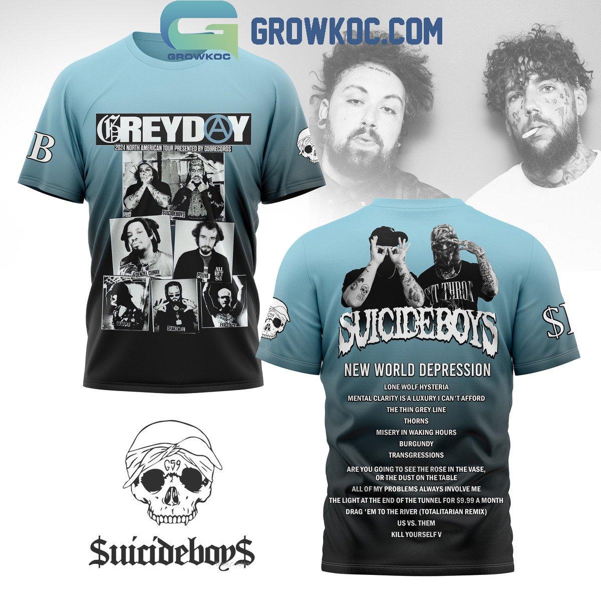New 2025 Suicideboys 2024 Greyday New World Depression Custom Hoodie T-Shirt