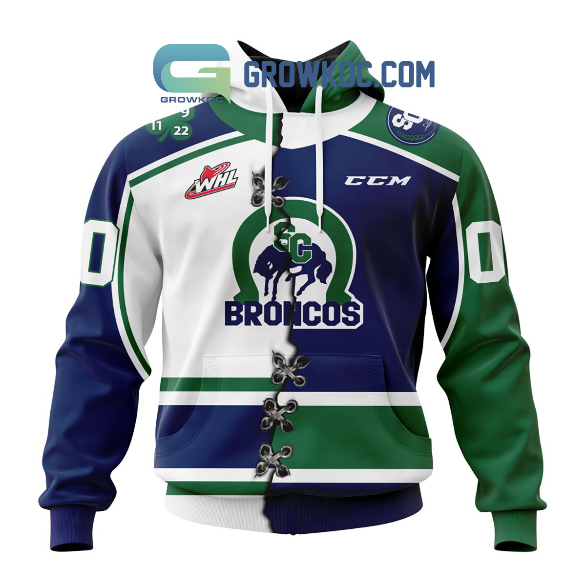 New 2025 Swift Current Broncos Mix Home And Away Jersey Personalized Custom Hoodie Shirt