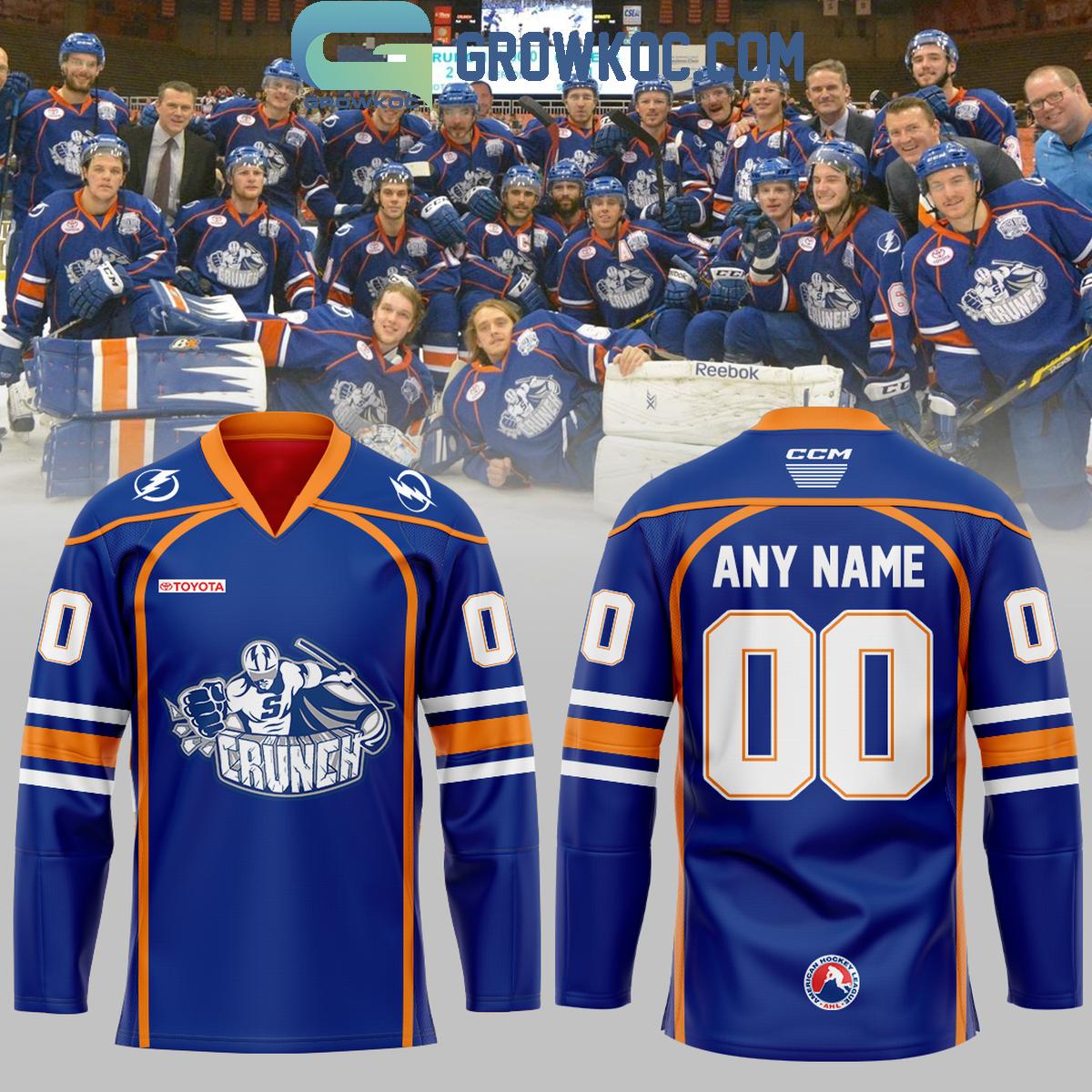 New 2025 Syracuse Crunch 10th Anniversary Of The Toyota 2024 Personalized Custom Hockey Jersey Fan Gift - All Over Printed