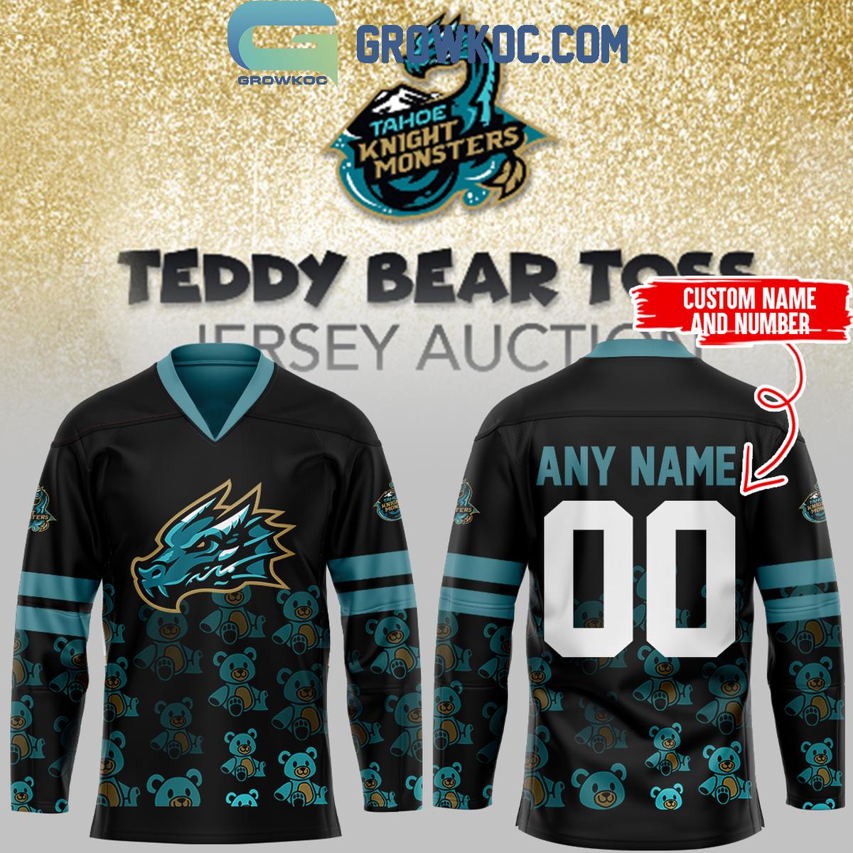 New 2025 Tahoe Knight Monsters Teddy Toss Tradition Basketball Personalized Custom Hockey Jersey Fan Gift - All Over Printed