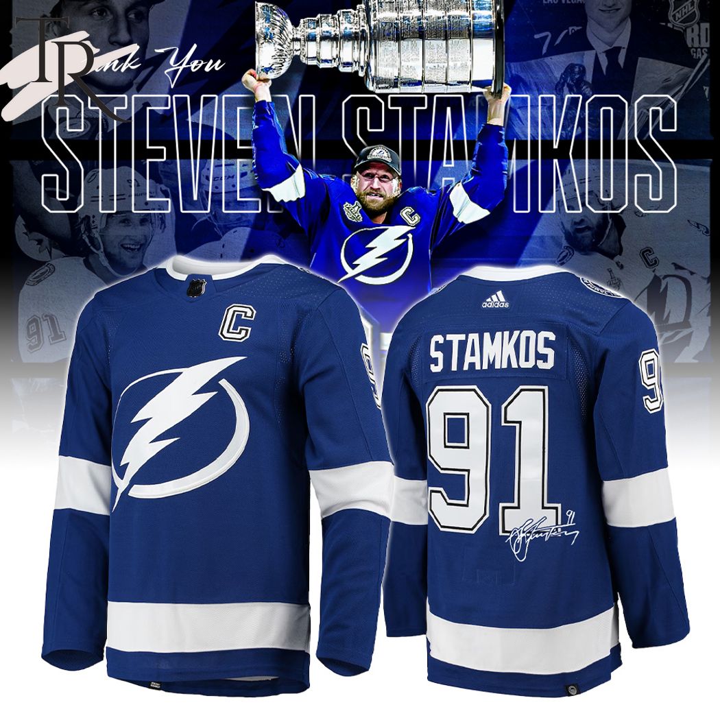 New 2025 Tampa Bay Lightning Forever Steven Stamkos Signature Home Custom Hockey Jersey Fan Gift - All Over Printed