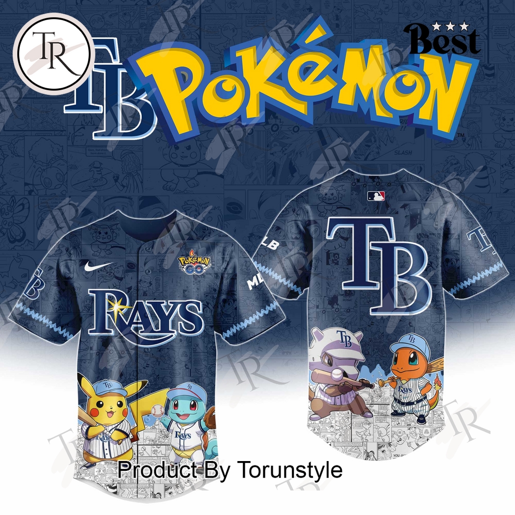 New 2025 Tampa Bay Rays Pokemon Go Special Baseball Custom Jersey Fan Gift