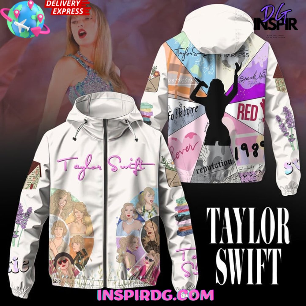 New 2025 Taylor Swift Album Collection Windbreaker Outdoor Zipper Custom Hoodie